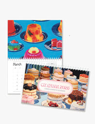 2026 Wall Art Calendar - Cakes and Sweets