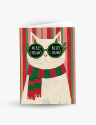 Cool Cat Christmas Card
