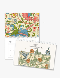 2026 Wall Art Calendar - William Morris Trellis Bird