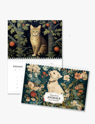 2026 Wall Art Calendar - William Morris Animals