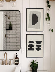 Ensemble d'impressions murales de galerie de formes minimales