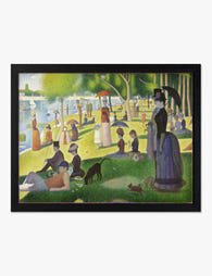 Sunday on La Grande Jatte – Seurat Art Print Black