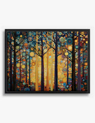 Klimt Forest Radiance Canvas Print Black