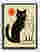 Sunlit Feline Duo Canvas Print Black