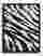 Wild Stripes Statement Canvas Print - Black