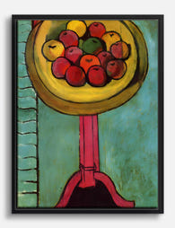 Henri Matisse, Bowl of Apples Canvas Print - Black