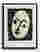 Matisse White Mask Portrait Canvas Print - Black