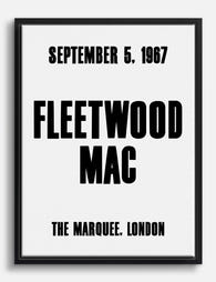 Fleetwood Mac London 1967 Canvas Print Black