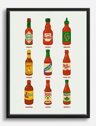 Spicy Sizzle Canvas Print Black