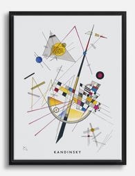 Kandinsky Delicate Tension Canvas Print Black