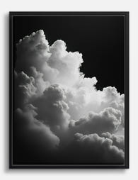 Silver Lining Glow Canvas Print Black