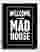 Mad House Welcome Statement Canvas Print Black