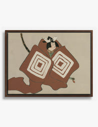 Shibaraku by Kamisaka Sekka Canvas Print Brown