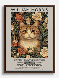 Whiskered Wonder Canvas Print Brown