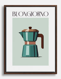 Buongiorno Moka Moment Canvas Print Brown