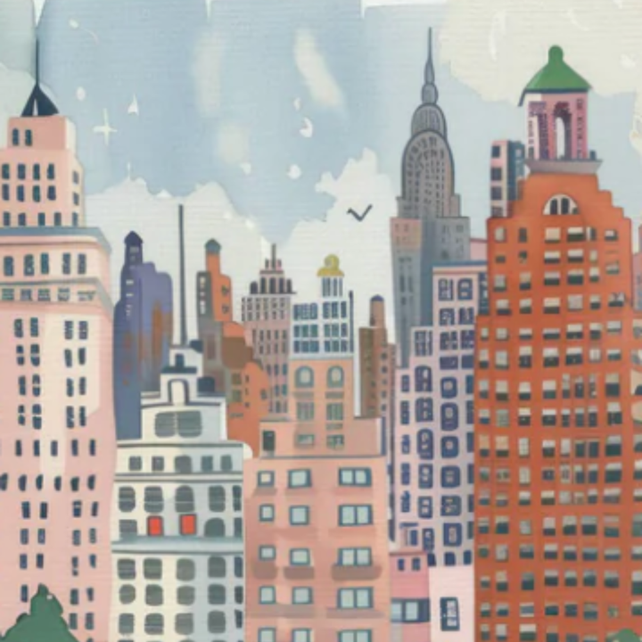 Stadsgezichten canvas