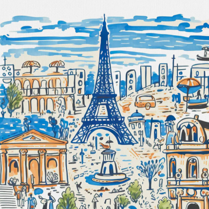 Eiffel Tower Canvas Prints