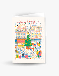 Colorful Christmas Market Card