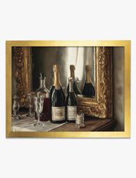Champagne & Reflections Art Print Gold