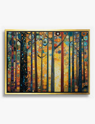 Klimt Forest Radiance Canvas Print Gold