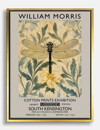 Dragonfly Elegance Canvas Print Gold