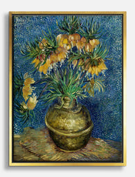 Van Gogh Imperial Fritillaries Canvas Print Gold