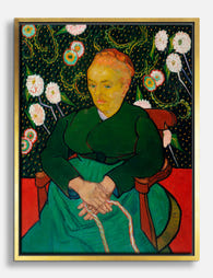 Van Goghs Green Harmony Canvas Print Gold