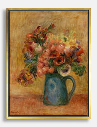 Renoir Flower Bouquet Canvas Print Gold