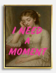 Reflective Pause Canvas Print Gold