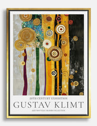 Klimts Golden Harmony Canvas Print Gold