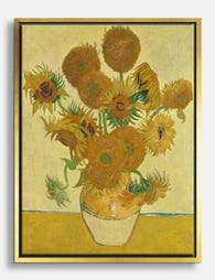 Van Goghs Vibrant Sunflowers Canvas Print Gold