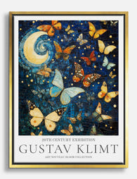 Klimts Night Flight Canvas Print Gold