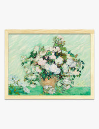 Roses by Vincent van Gogh Art Print Oak