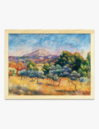 Montagne Sainte Victoire by Renoir Art Print Oak