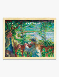 Near the Lake by Renoir Art Print Oak