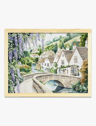 English Countryside Charm Art Print Oak