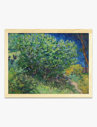 Lilac Bush by Van Gogh Art Print Oak