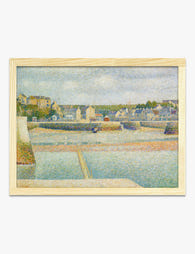 The Outer Harbor by Seurat Art Print Oak