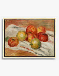 Apples and Citrus by Renoir Canvas Print Oak