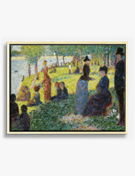 Seurat’s La Grande Jatte Canvas Print Oak