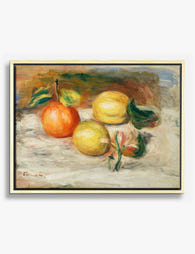 Lemons & Orange by Renoir Canvas Print Oak