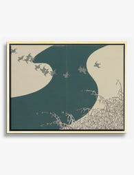 Winter River by Kamisaka Sekka Canvas Print Oak