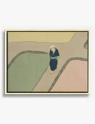 Spring Field by Kamisaka Sekka Canvas Print Oak