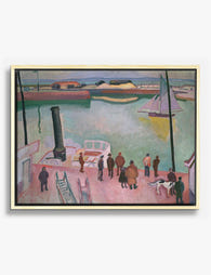 Harbor Scene by Raoul Dufy Canvas Print Oak