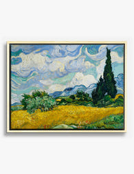 Wheat Field with Cypresses — Van Gogh Canvas Print Oak