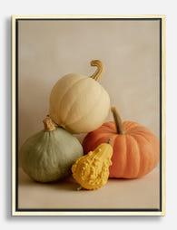 Autumn Harvest Still Life Canvas Print Oak