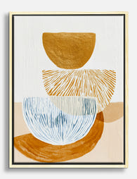 Modern Balance Study Canvas Print Oak