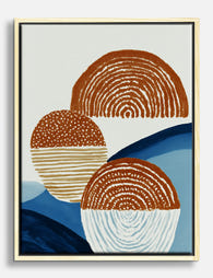 Earth & Indigo Harmony Canvas Print Oak