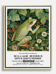 William Morris Botanical Frog Canvas Print Oak