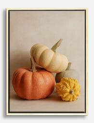 Autumn Harvest Still Life Canvas Print Oak